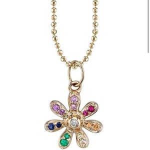 Sydney Evan 14k yellow gold flower charm